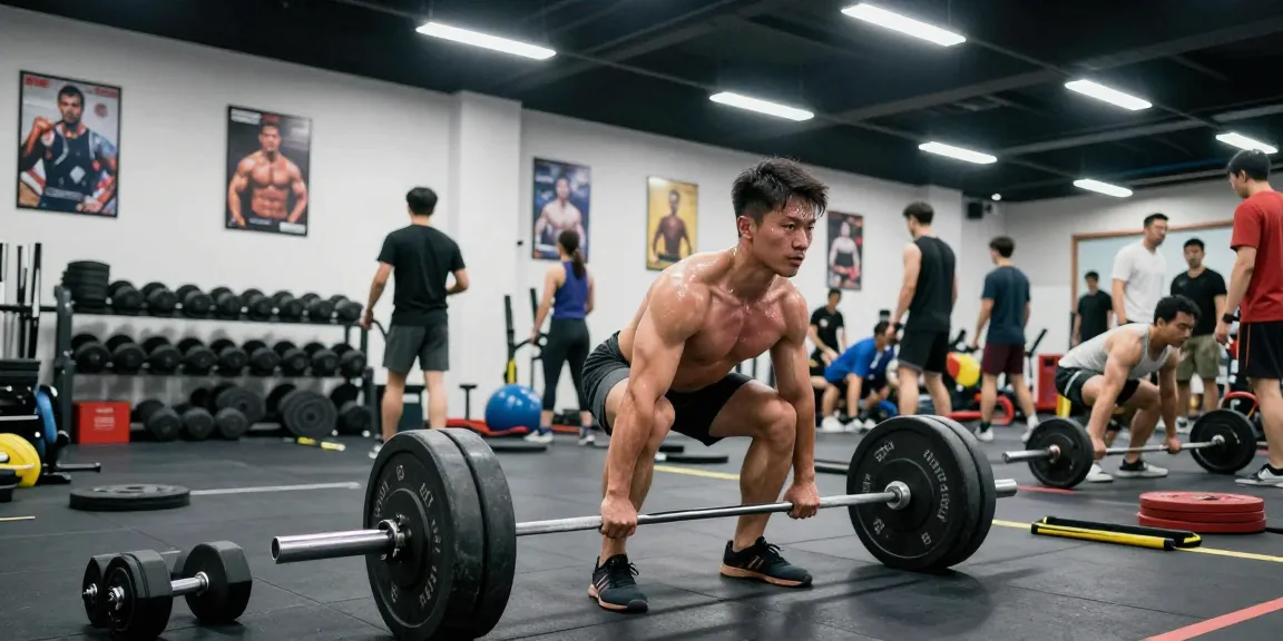 Bodybuilder im Anabolikashop training mit Gewichten für optimale Muskelaufbau.