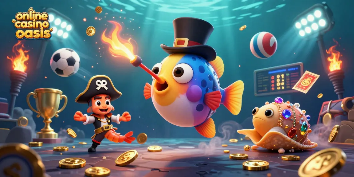 Engage in thrilling gameplay at an online casino ohne oasis capturing golden coins in a vibrant underwater setting.