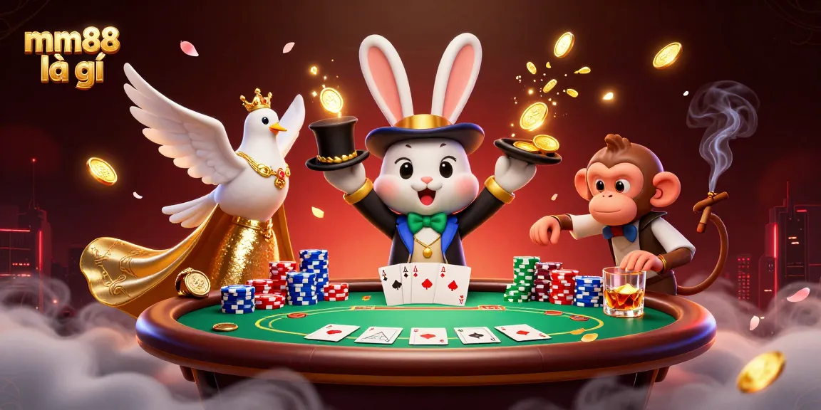 Enjoy thrilling casino fun at mm88 là gì with playful characters and an exciting poker scene.