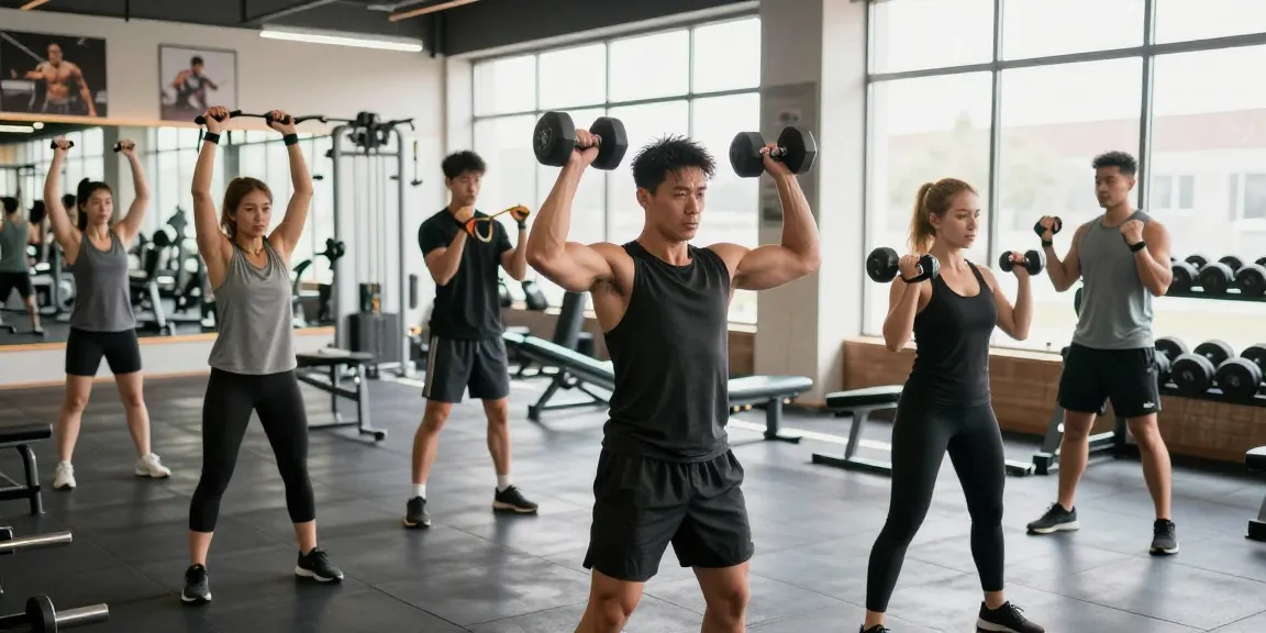 Anabolika kaufen für den Muskelaufbau mit Fitnessgeräten und motivierten Sportlern im modernen Fitnessstudio.